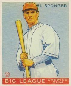 Al Spohrer #161 1983 Galasso 1933 Goudey Reprint Baseball
