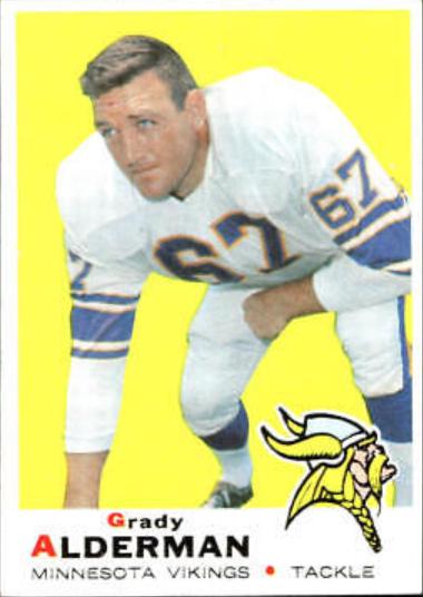 Grady Alderman #239 Football Cards 1969 Topps