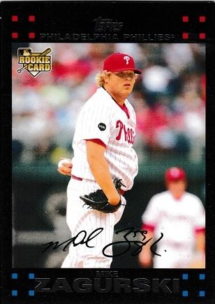 Mike Zagurski #UH198 Baseball Cards 2007 Topps Update & Highlights