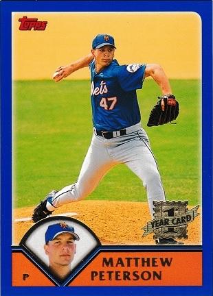 Matthew Peterson #301 Baseball Cards 2003 Topps