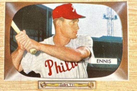 Del Ennis #17 Baseball Cards 1955 Bowman