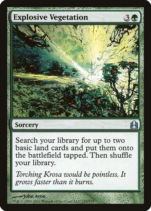 Explosive Vegetation Magic Commander