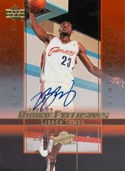 lebron james autographed rookie card