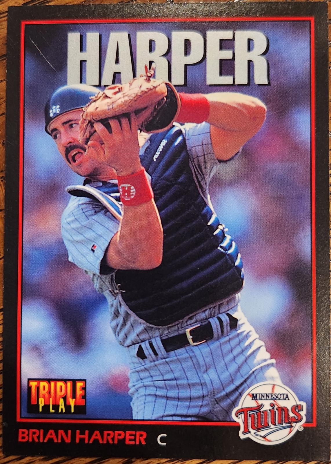 Brian Harper #250 1993 Donruss Triple Play Baseball