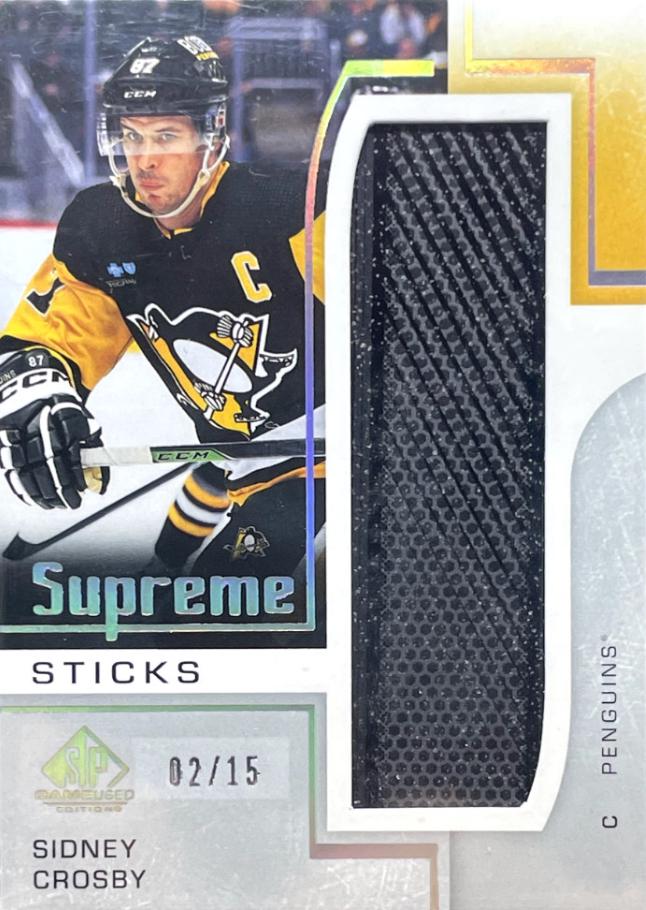 Sidney Crosby #SP-CR 2024-25 SP Game Used Hockey Supreme Sticks