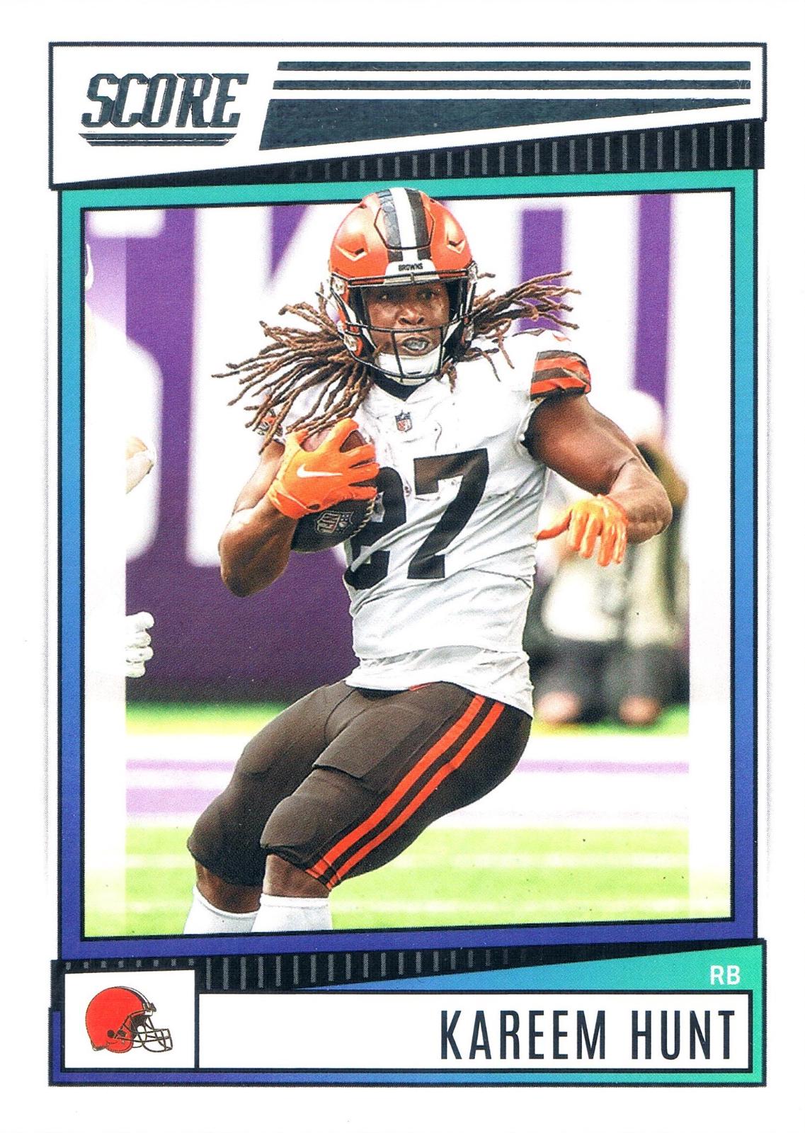 Kareem Hunt #205 2022 Panini Score Football