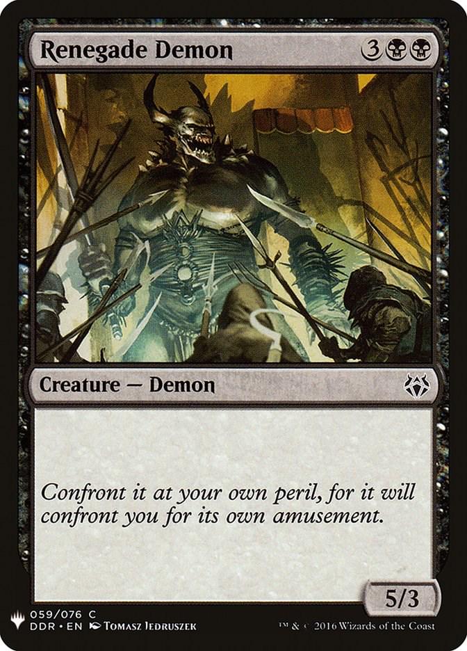 Renegade Demon #59 Magic The List Reprints