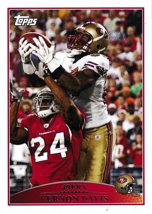 Vernon Davis #22 Football Cards 2009 Topps
