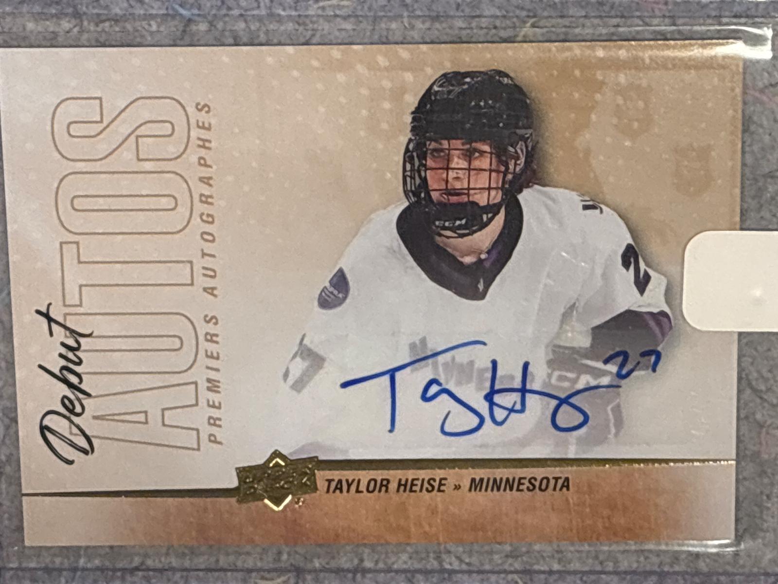 Taylor Heise #DA-TH Hockey Cards 2024 Upper Deck Tim Horton's Retrospective Rookies Debut Autograph