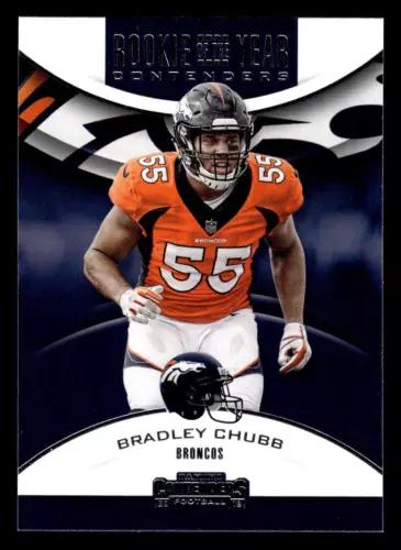 Bradley Chubb Football Cards 2018 Panini Contenders Rookie of the Year