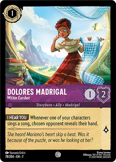 Dolores Madrigal - Within Earshot #78 Cover Art