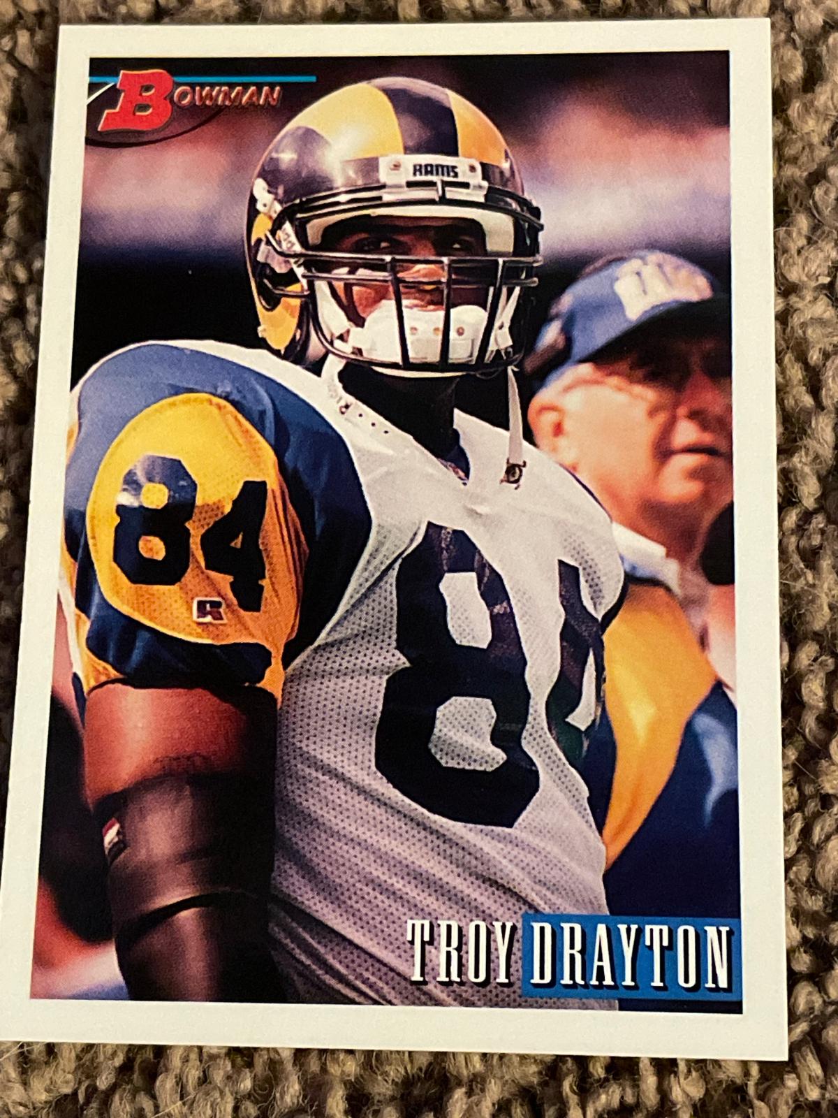 Troy Drayton #40 Football Cards 1993 Bowman