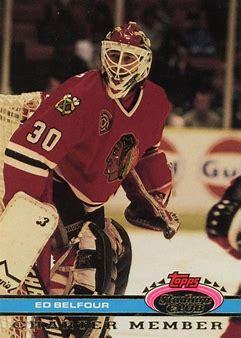 Ed John Belfour Hockey Cards 1991 Stadium Club Charter Member