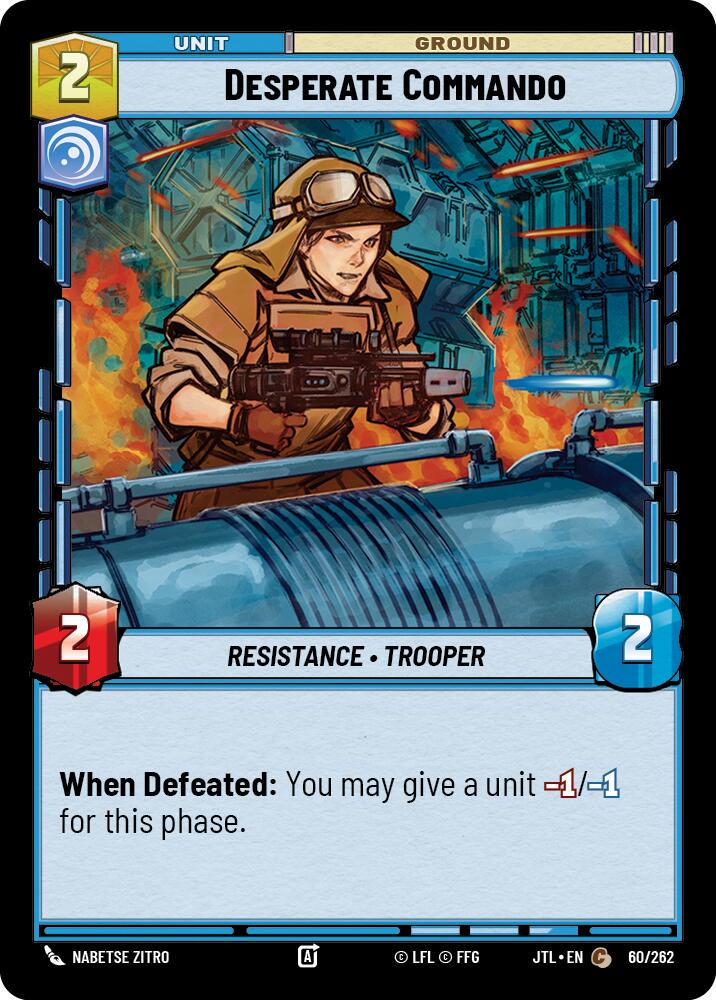 Desperate Commando #60 Star Wars Unlimited: Jump to Lightspeed