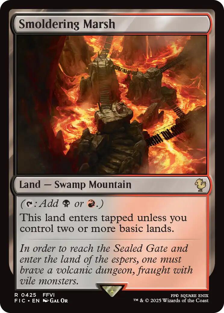 Smoldering Marsh [Foil] (Magic Final Fantasy Commander)