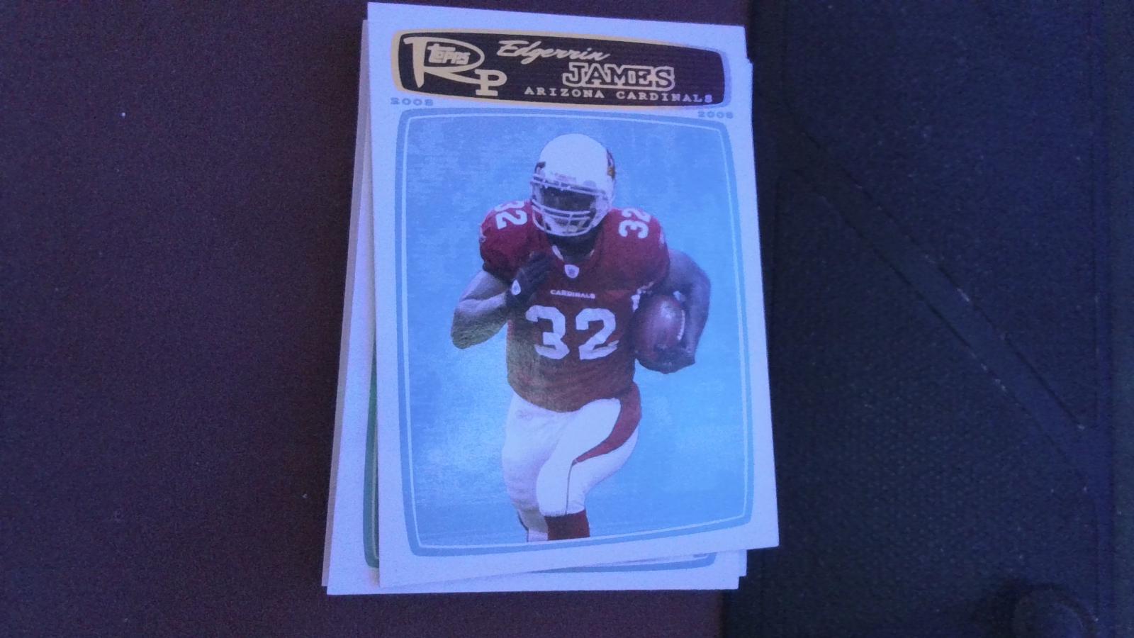 Edgerrin James Football Cards 2008 Topps Rookie Progression