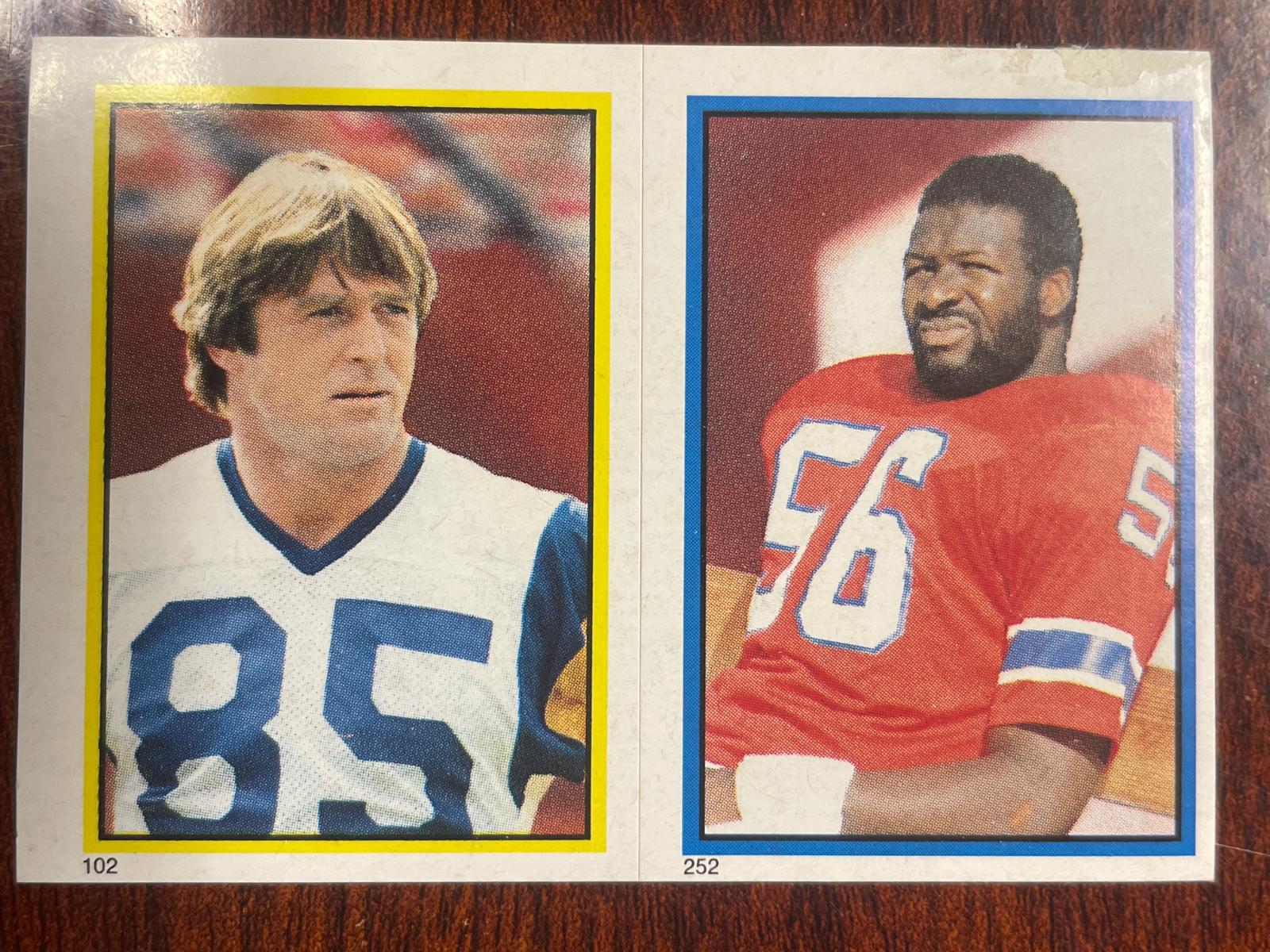 Andre Tippett #252 1984 Topps Stickers Football