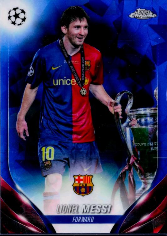 Lionel Messi #CVS-3 Soccer Cards 2023 Topps Chrome Sapphire UEFA Club Image Variation