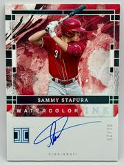 Sammy Stafura [Holo Silver] #10 Baseball Cards 2024 Panini Impeccable Watercolor Signature Prices