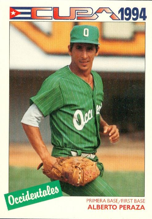 Alberto Peraza #5 1994 Cuban Serie Selectiva Baseball