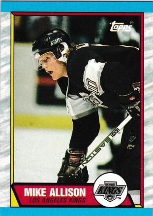 Mike Allison #141 Hockey Cards 1989 Topps