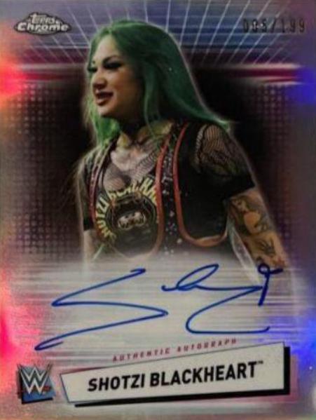 Shotzi Blackheart #A-BH Wrestling Cards 2021 Topps Chrome WWE Autographs