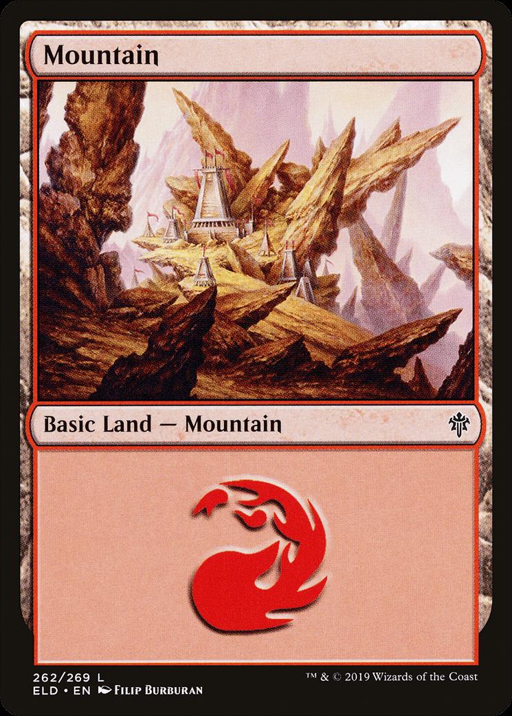 Mountain #262 Magic Throne of Eldraine