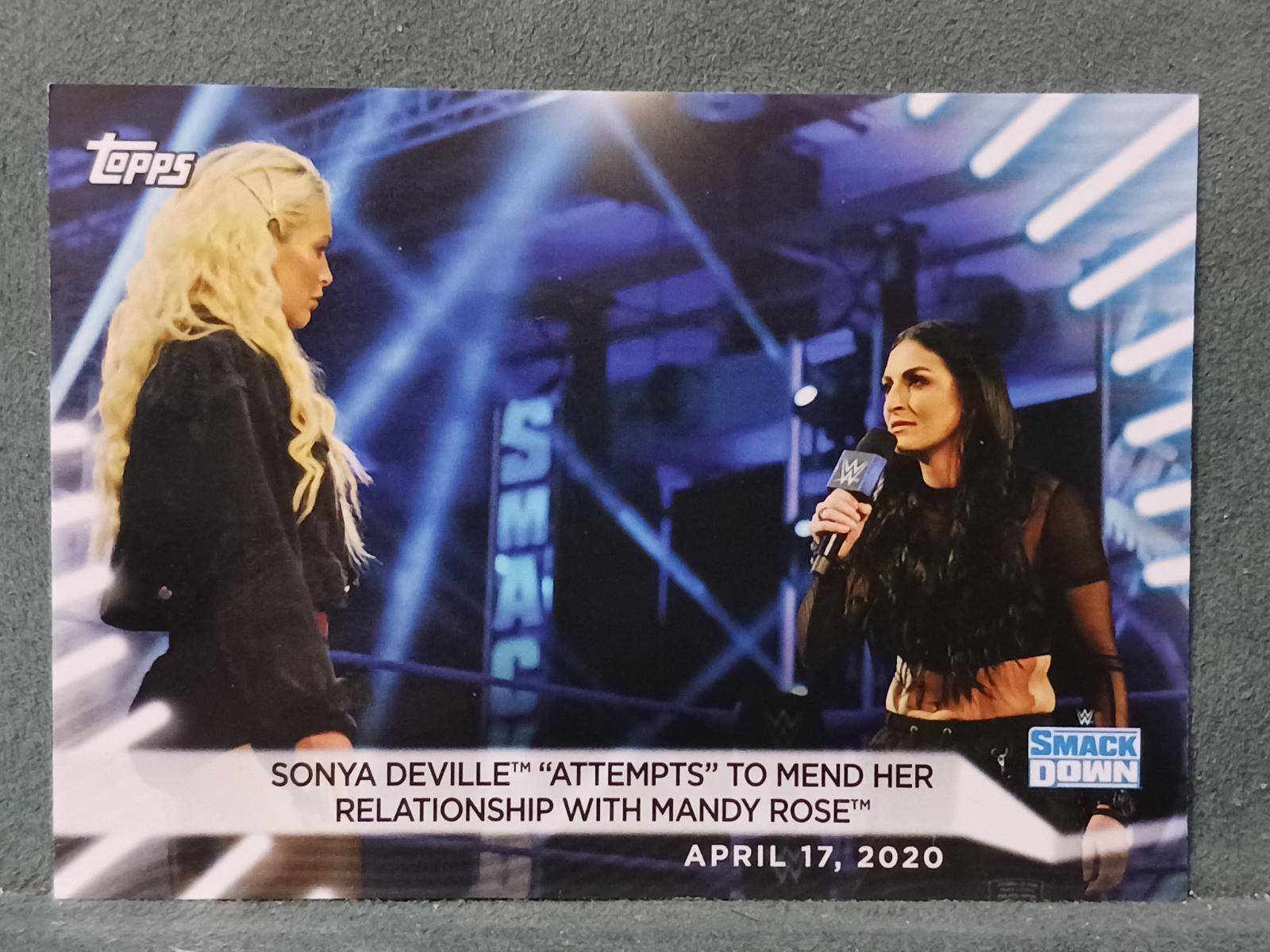 Sonya Deville def. Mandy Rose #12 Wrestling Cards 2021 Topps WWE Women's Division