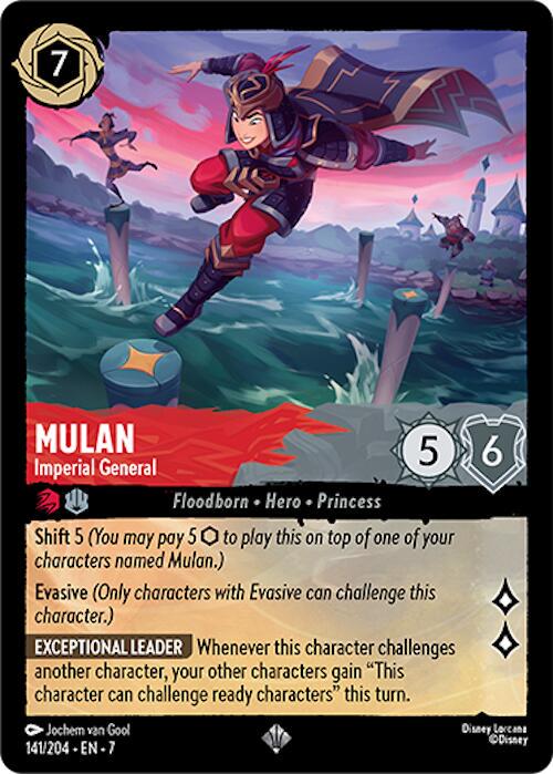 Mulan - Imperial General #141 Lorcana Archazia's Island
