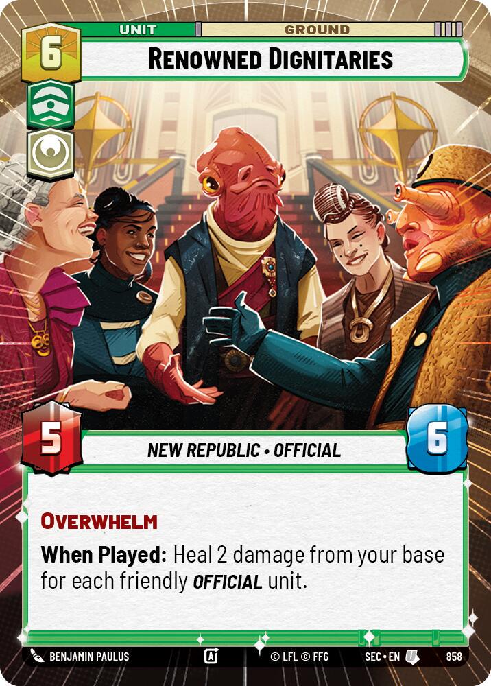 Renowned Dignitaries [Hyperspace Foil] #858