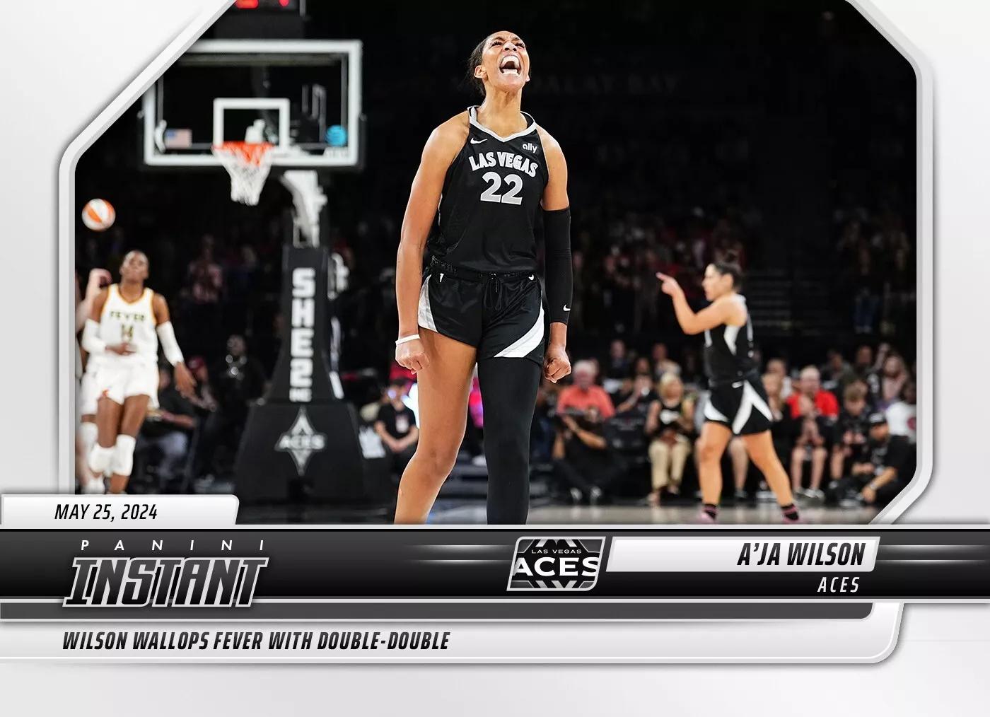 A'Ja Wilson #30 Basketball Cards 2024 Panini Instant WNBA
