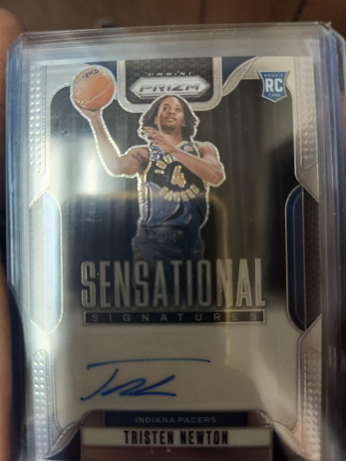 Tristen Newton #SS-TNP Basketball Cards 2024 Panini Prizm Sensational Signature