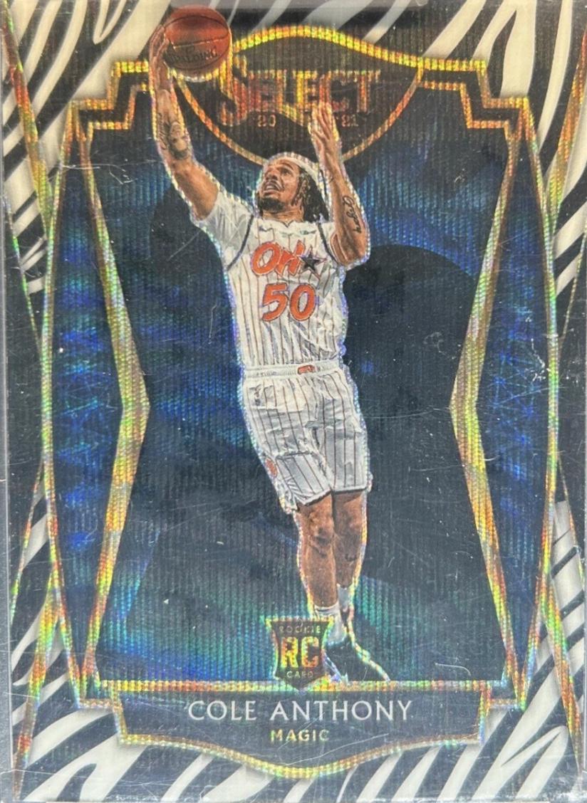 Cole Anthony [Zebra Prizm] #177 Prices | 2020 Panini Select ...