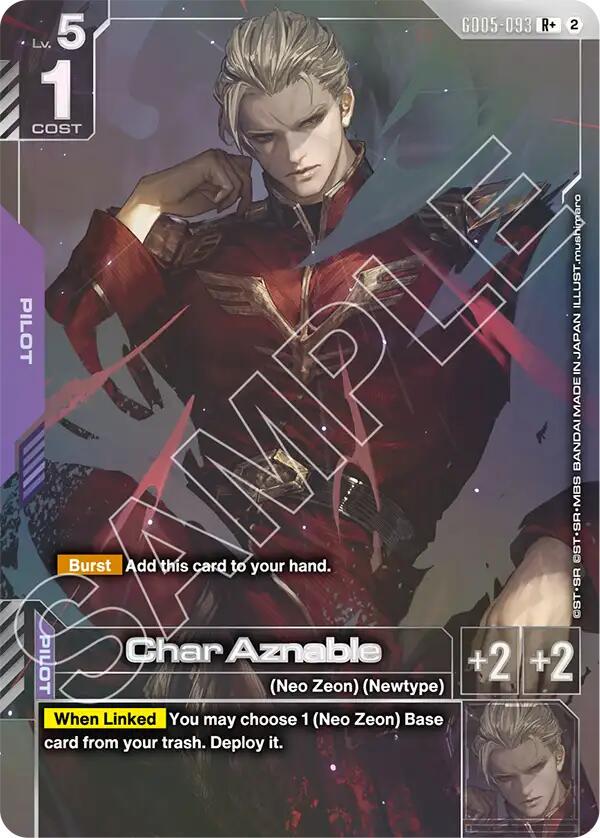 Char Aznable [R+] #GD05-093 Prices | Gundam Freedom Ascension
