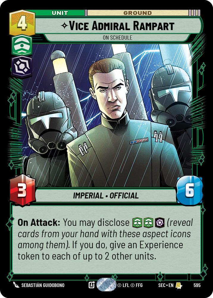Vice Admiral Rampart - On Schedule [Foil] #595