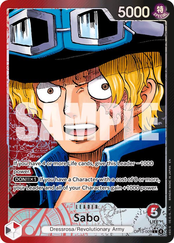 Sabo [Alternate Art] OP13-004 Prices | One Piece Carrying on His