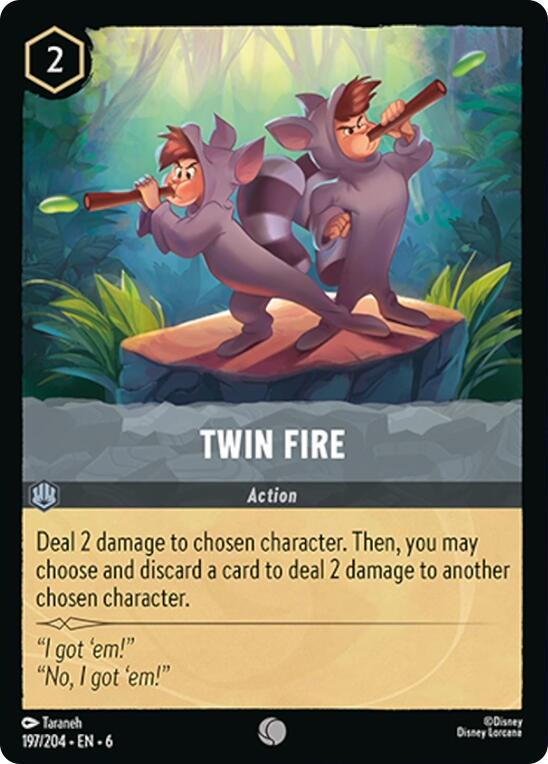 Twin Fire #197 Lorcana Azurite Sea
