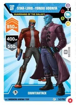 Star-lord-yondu Udonta #52 Marvel 2022 Mission Arena