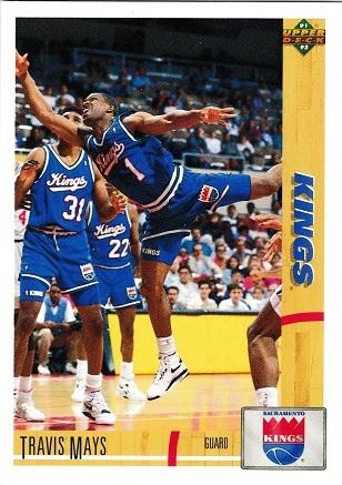 Travis Mays #331 Basketball Cards 1991 Upper Deck