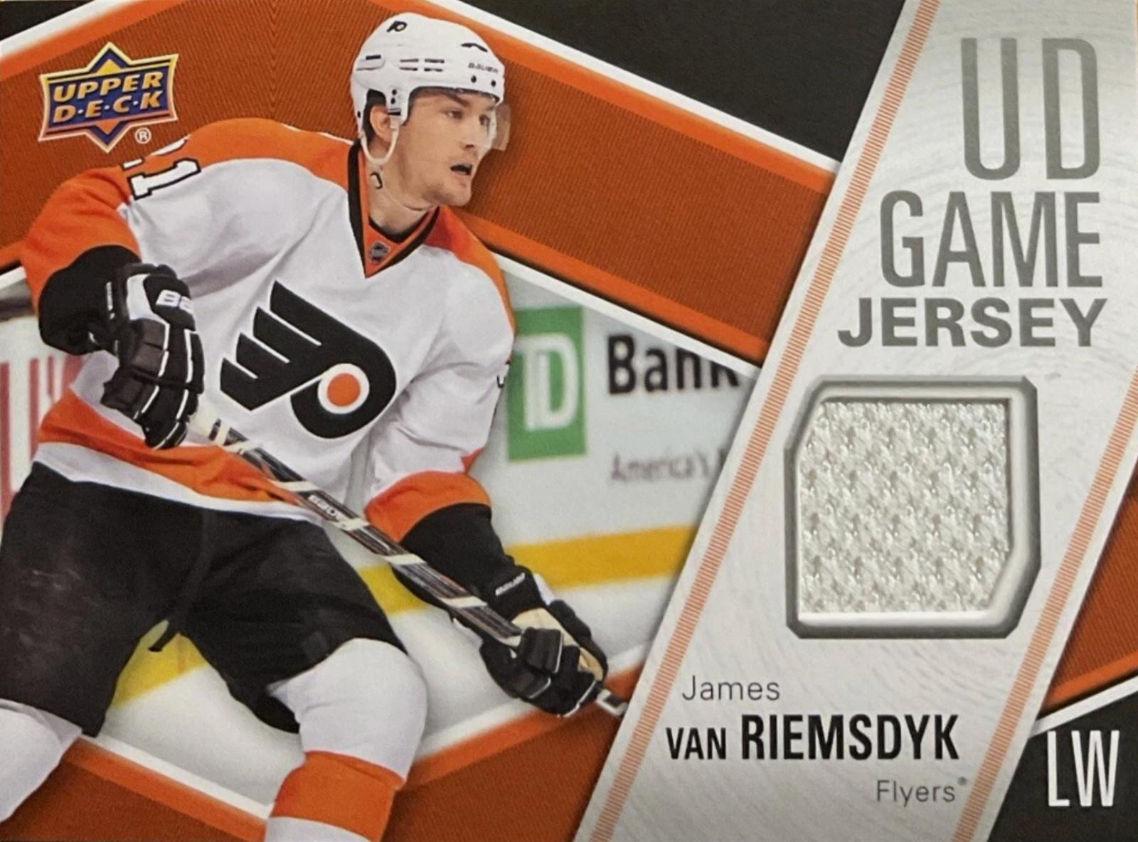 James van Riemsdyk #GJ-JV 2011-12 Upper Deck Hockey UD Game Jersey