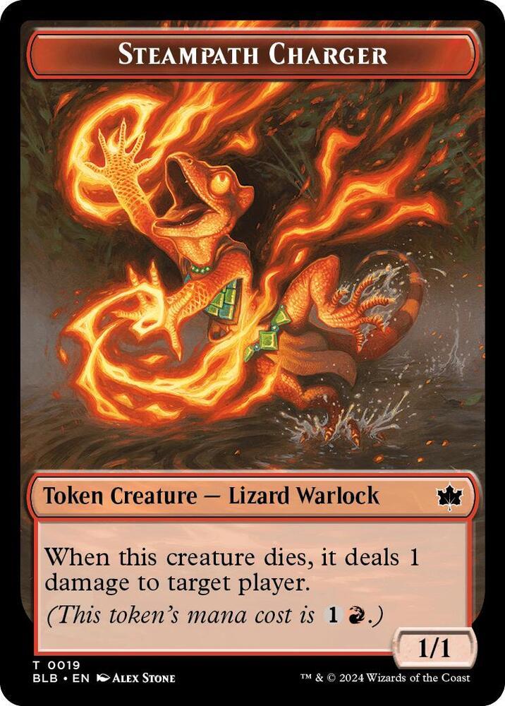 Tap to enlarge Steampath Charger – Token, Magic Bloomburrow