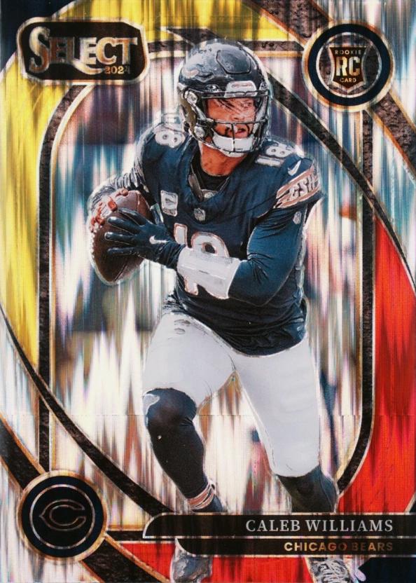 Caleb Williams [Red Yellow Prizm Shock] #216 Prices [Rookie