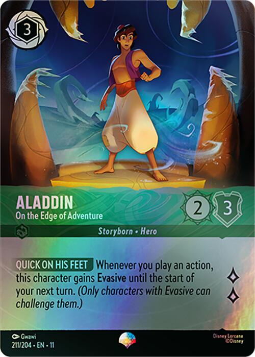 lorcana aladdin cards Disney Lorcana TCG: Shimmering Skies Deck Box Aladdin – Gamescape main image 1
