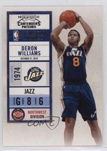Deron Williams #25 2010 Panini Playoff Contenders Patches Basketball