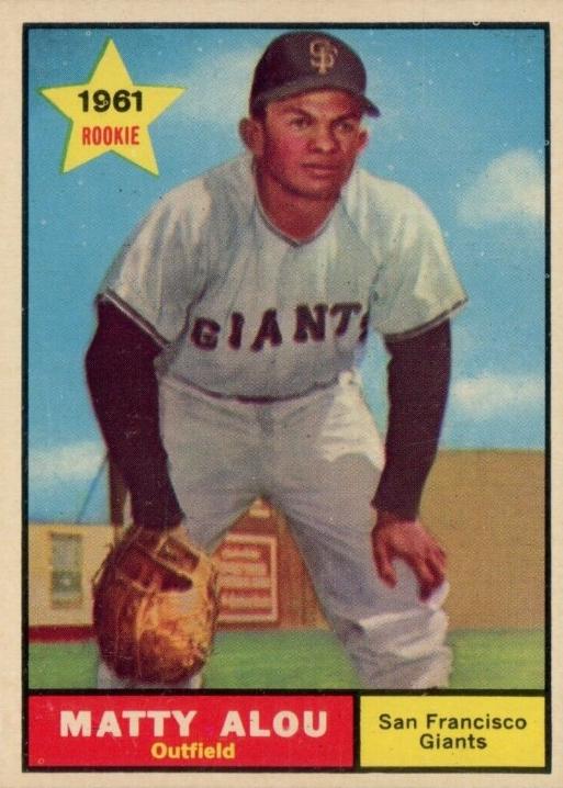 Matty Alou #327 Baseball Cards 1961 Topps