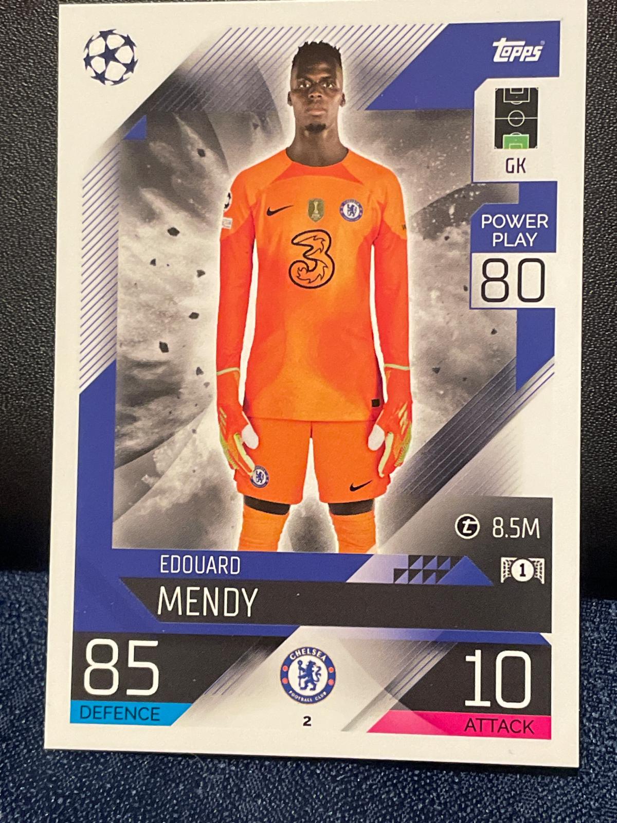Edouard Mendy #2 Soccer Cards 2022 Topps Match Attax UEFA Champions League