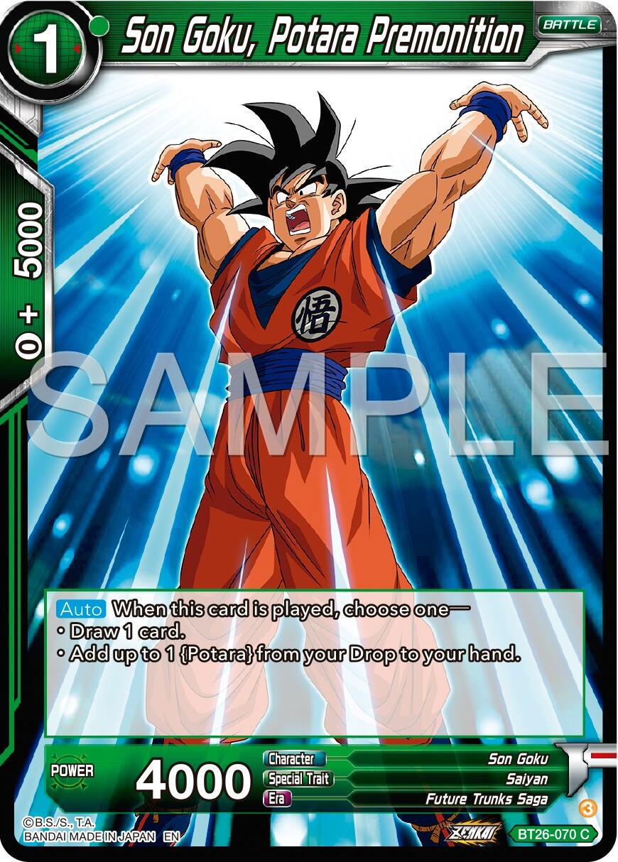 Son Goku, Potara Premonition BT26-070 Dragon Ball Super Ultimate Advent