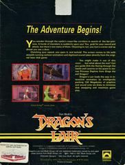US Back Cover | Dragon's Lair Atari ST