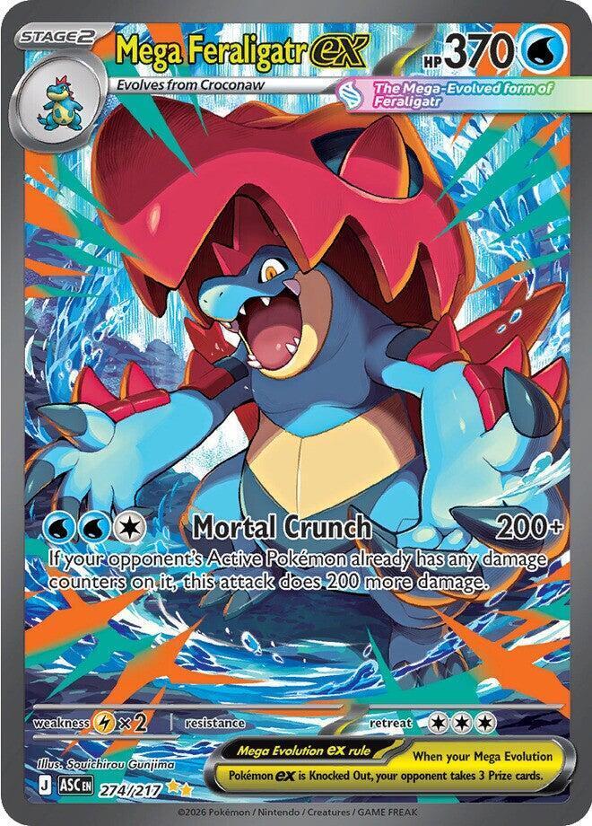 メガオーダイルex psa10 MEGA FERALIGATR Mega Feraligatr Ex #274 Prices | Pokemon Ascended Heroes | Pokemon