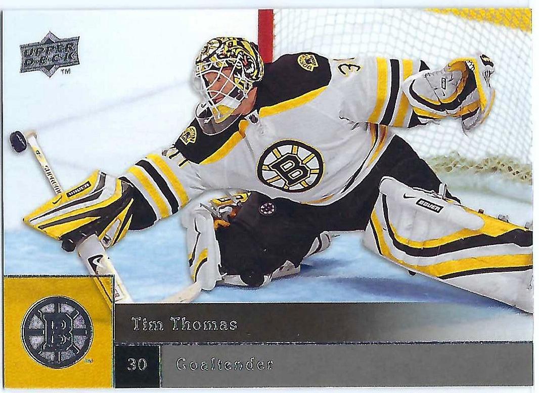 Tim Thomas #5 Hockey Cards 2009 Upper Deck